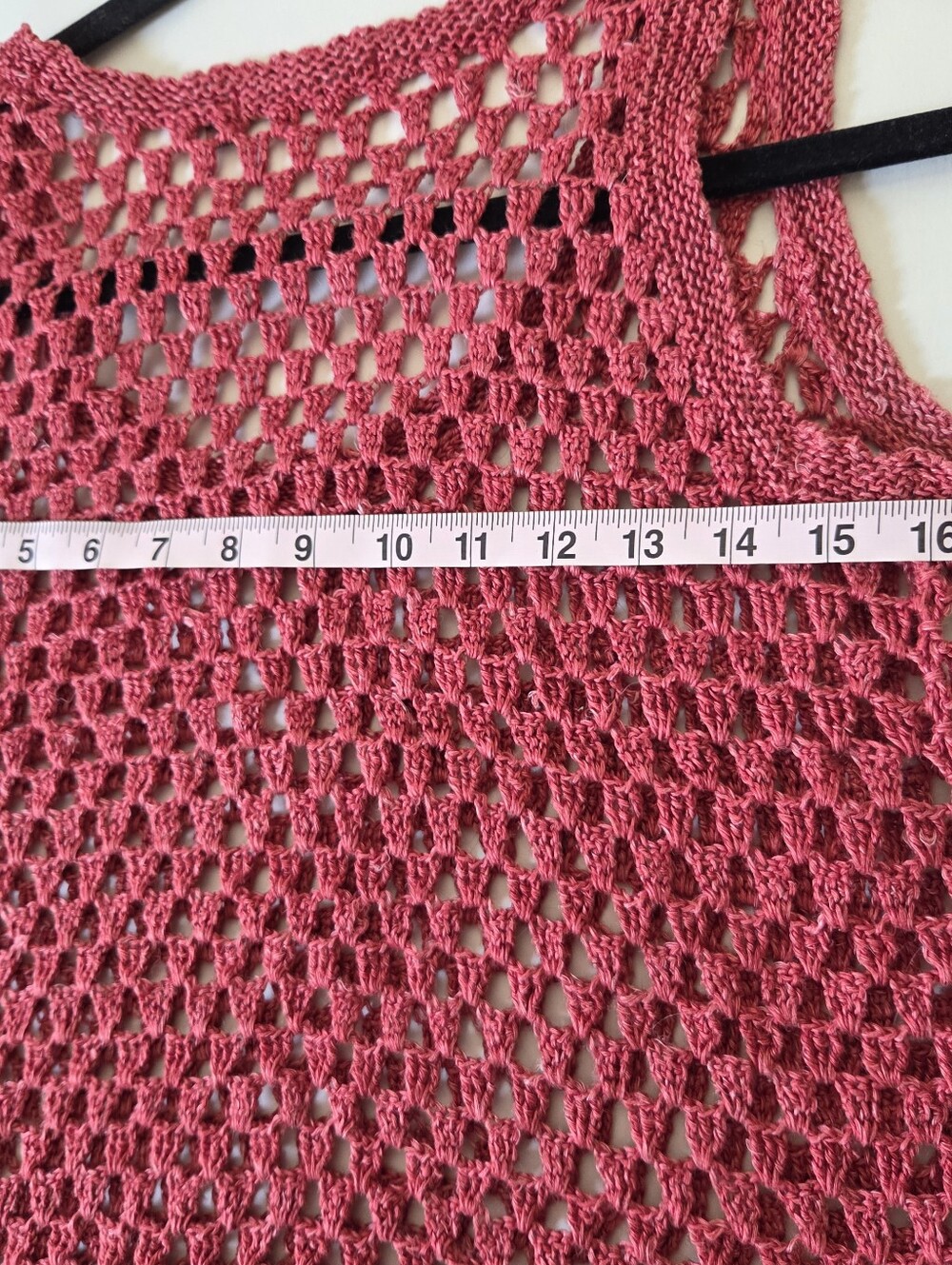 525 america Women’s Size XS Open-Knit Linen-Blend Sweater Vest - Picture 5 of 6